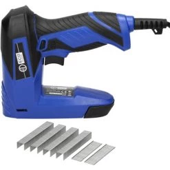 ECD GERMANY Agrafeuse électrique Pistolet à Agrafer à Pointer á Clouer 400 Agrafes (8 Mm)