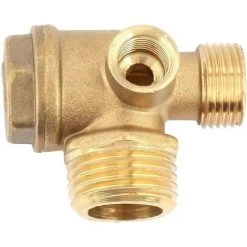 TOOLOFLIFEÂ  Clapet Anti-retour De Compresseur D'air, Robinet En Laiton 1/2 "x 3/8" X 1/8 " Femmes Avec Raccord Fileté Pour Le Réservoir D'air Comprimé Et La Pompe à Piston Du Compresseur -cloueur et riveteuse Soldes 28084690 4