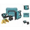 Makita DBN 500 RTJ Cloueuse Sans Fil 15-50 Mm 90° 18 V + 2x Batteries 5,0 Ah + Chargeur + 20000x Clous De Tête 50 Mm + Coffret MakPac