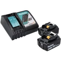 Makita DBN 500 RTJ Cloueuse Sans Fil 15-50 Mm 90° 18 V + 2x Batteries 5,0 Ah + Chargeur + 20000x Clous De Tête 50 Mm + Coffret MakPac -cloueur et riveteuse Soldes 28318343 5