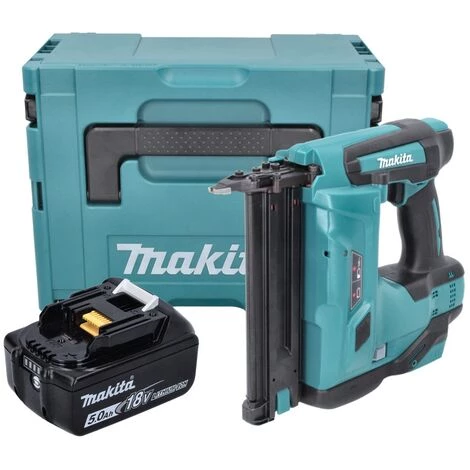 Makita DBN 500 T1J Cloueur Pneumatique Sans Fil 15-50 Mm 90° 18 V + 1x Batterie 5,0 Ah + Coffret MakPac - Sans Chargeur 4 Makita DBN 500 T1J Cloueur Pneumatique Sans Fil 15-50 Mm 90° 18 V + 1x Batterie 5,0 Ah + Coffret MakPac - Sans Chargeur – Image 2