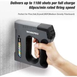 WORKPRO Agrafeuse Sans Fil 3,6V 2000Mah Avec 2000 Agrafes, Agrafeuse Multifonction 6 EN 1 Adaptée Aux Agrafes De Type 53, 140, 36, 8, 9, Taille 6-15mm, Idéale Pour La Décoration Et Le Bricolage -cloueur et riveteuse Soldes 37819996 3