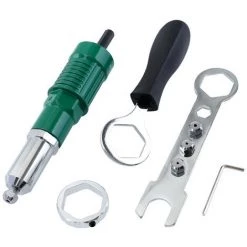 BETTERLIFE Adaptateur Riveter Tool Rotatif Rivet Accessoire De Forage De Rivet électrique Pour Le Travail En Usine Wood Work DIY Accueil Travail