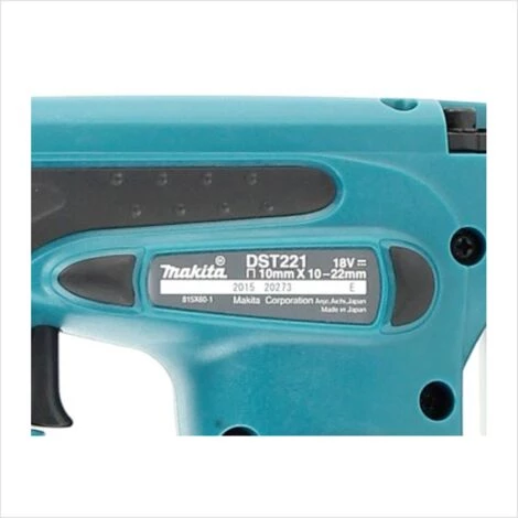 Makita DST 221 Z Agrafeuse Sans Fil 18 V Li-ion Solo - Sans Accessoires 5 Makita DST 221 Z Agrafeuse Sans Fil 18 V Li-ion Solo - Sans Accessoires – Image 3