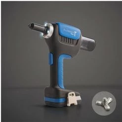 SCELL-IT Coffret Riveteuse E-t Pour Rivets Aveugles étoiles 5.2 - 7.8 Mm, 2 Batteries 18V Li-Ion - 2.0 Ah, Chargeur Et Accessoir