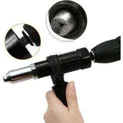 LANGRAY Outil De Rivetage Sans Fil, Riveteuse électrique, Riveteuse à Riveter Sans Fil, Adaptateur De Perceuse à Riveter -cloueur et riveteuse Soldes 42192447 5