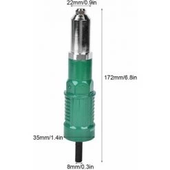 SUN FLOWERIT Kit Pistolet à Rivet, Adaptateur Pour Pistolet à Rivets Avec Kit De Perceuse Électrique Outil à Main Pour Perceuse Électrique -cloueur et riveteuse Soldes 45225302 5