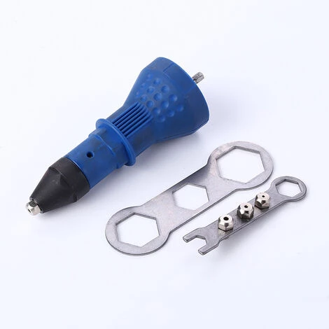 SUN FLOWERES Électrique Rivet Écrou Pistolet Rivetage Outil Sans Fil Riveting Percer Adaptateur Avec 3 Pièces Convertible Tête 3 SUN FLOWERES Électrique Rivet Écrou Pistolet Rivetage Outil Sans Fil Riveting Percer Adaptateur Avec 3 Pièces Convertible Tête