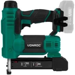 VONROC Agrafeuse-cloueuse Sans Fil 20V VPower – 1000 Agrafes Et 1000 Clous (Sans Batterie, Ni Chargeur) -cloueur et riveteuse Soldes 50670650 3
