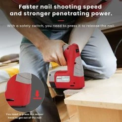 LANGRAY Agrafeuse Electrique,Agrafeuse,Batterie Au Lithium,Chargement USB, Cloueuse Electrique Sans Fil, 3 Types De Clous,30 Clous/Min, 1000/500Clous,Coffret De Transport,Indicateur D'alimentation -cloueur et riveteuse Soldes 55413361 5