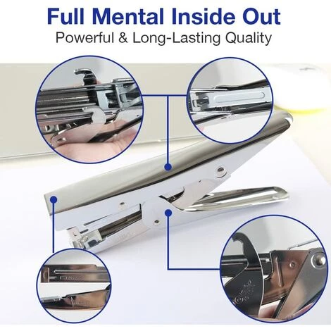 CHANCEY Agrafeuse , Bureau Et Maison, Métal, Ergonomique, Gris Métallique, Agrafes 24/6 Ou 26/6,SEMAket,argent 5 CHANCEY Agrafeuse , Bureau Et Maison, Métal, Ergonomique, Gris Métallique, Agrafes 24/6 Ou 26/6,SEMAket,argent – Image 3