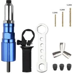 Cisea Tête De Rivet Sans Fil Avec 3 Embouts Torsadés, Pistolet à Riveter électrique 4,8-150 Mm