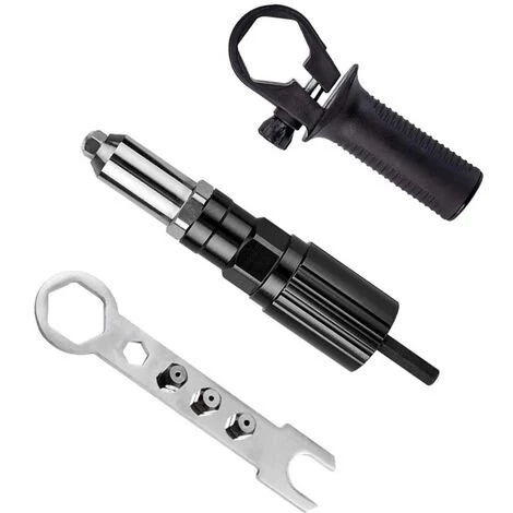 Cisea Adaptateur De Pistolet à Rivets, Pistolet à Riveter Électrique Avec Boîtier De Moulage En Aluminium Et Poignée Antidérapante Pour Perceuse Sans Fil Outil D'Insertion De Riveteuse Électrique 3 Cisea Adaptateur De Pistolet à Rivets, Pistolet à Riveter Électrique Avec Boîtier De Moulage En Aluminium Et Poignée Antidérapante Pour Perceuse Sans Fil Outil D'Insertion De Riveteuse Électrique