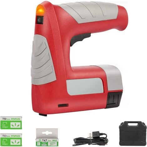 GRID COOL Agrafeuse électrique, Charge USB Sans Fil 4,2 V, Tir à L'ongle T50, T53, T47, Interrupteur De Sécurité, 500-1000 Clous, Peut être Utilisé Pour Clouer Des Nappes, Des Toiles, Etc 3 GRID COOL Agrafeuse électrique, Charge USB Sans Fil 4,2 V, Tir à L'ongle T50, T53, T47, Interrupteur De Sécurité, 500-1000 Clous, Peut être Utilisé Pour Clouer Des Nappes, Des Toiles, Etc