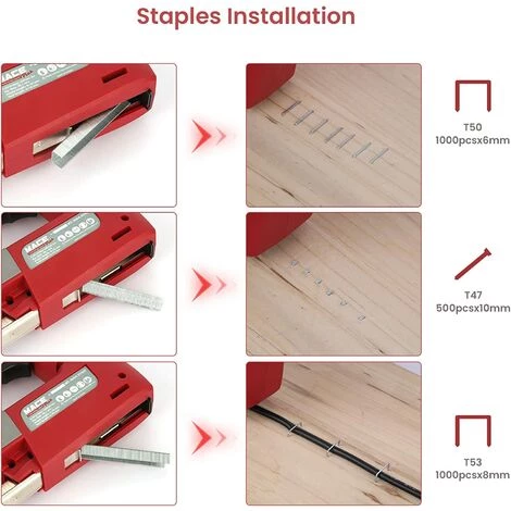 GRID COOL Agrafeuse électrique, Charge USB Sans Fil 4,2 V, Tir à L'ongle T50, T53, T47, Interrupteur De Sécurité, 500-1000 Clous, Peut être Utilisé Pour Clouer Des Nappes, Des Toiles, Etc 4 GRID COOL Agrafeuse électrique, Charge USB Sans Fil 4,2 V, Tir à L'ongle T50, T53, T47, Interrupteur De Sécurité, 500-1000 Clous, Peut être Utilisé Pour Clouer Des Nappes, Des Toiles, Etc – Image 2
