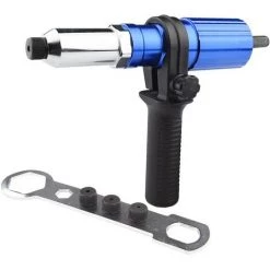 FONTAINEBLEAU Fonepro Adaptateur De Outil à Rivets, Outil à Riveter Électrique Sans Fil Avec Poignée Antidérapante, Riveteuse Adaptateur Insert Écrou Outil De Puissance à Main Accessoires -cloueur et riveteuse Soldes 58666172 4