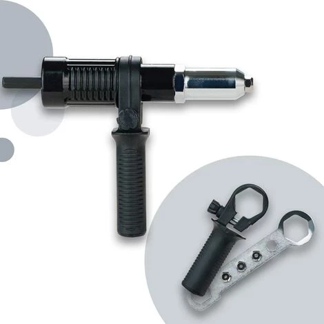 CHANCEY Adaptateur De Pistolet à Rivet Rivet Electrique Écrou à Main Professionnel Pour Perceuse Sans Fil, Ensemble D'insert D'adaptateur De Pistolet à écrou à Rivet Conversion De Foret En Outil à Main,SEMAket 4 CHANCEY Adaptateur De Pistolet à Rivet Rivet Electrique Écrou à Main Professionnel Pour Perceuse Sans Fil, Ensemble D'insert D'adaptateur De Pistolet à écrou à Rivet Conversion De Foret En Outil à Main,SEMAket – Image 2