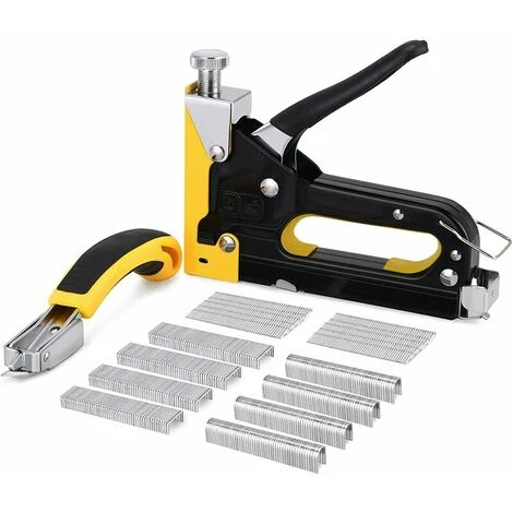 IRISFR Agrafeuse 3 En 1 Très Résistante Avec 3000 Agrafes Et Arrache-agrafes, Agrafeuse Manuelle En Acier Pour Tissus D'ameublement, Fixation De Matériaux, Décoration, Menuiserie, Meubles,Lilaris 3 IRISFR Agrafeuse 3 En 1 Très Résistante Avec 3000 Agrafes Et Arrache-agrafes, Agrafeuse Manuelle En Acier Pour Tissus D'ameublement, Fixation De Matériaux, Décoration, Menuiserie, Meubles,Lilaris