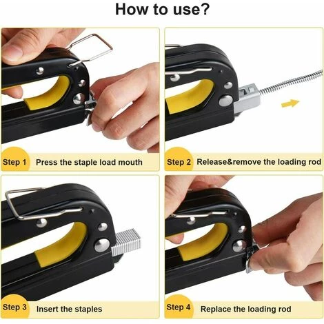 IRISFR Agrafeuse 3 En 1 Très Résistante Avec 3000 Agrafes Et Arrache-agrafes, Agrafeuse Manuelle En Acier Pour Tissus D'ameublement, Fixation De Matériaux, Décoration, Menuiserie, Meubles,Lilaris 5 IRISFR Agrafeuse 3 En 1 Très Résistante Avec 3000 Agrafes Et Arrache-agrafes, Agrafeuse Manuelle En Acier Pour Tissus D'ameublement, Fixation De Matériaux, Décoration, Menuiserie, Meubles,Lilaris – Image 3