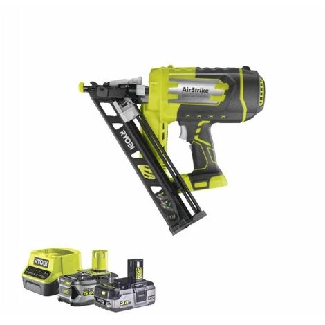 Pack RYOBI Cloueur De Finition Incliné à Air Comprimé 18V OnePlus 15 G R15GN18-0 - 1 Batterie 3.0Ah High Energy - 1 Batterie 5.0Ah - Chargeur Rapide 3 Pack RYOBI Cloueur De Finition Incliné à Air Comprimé 18V OnePlus 15 G R15GN18-0 - 1 Batterie 3.0Ah High Energy - 1 Batterie 5.0Ah - Chargeur Rapide