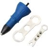 FR-LIFE Pistolet à Rivet Pour Perceuse Sans Fil électrique - Outil De Rivetage Sans Fil - Adaptateur D'écrou - Avec 3 Têtes Convertibles , BR-Vie