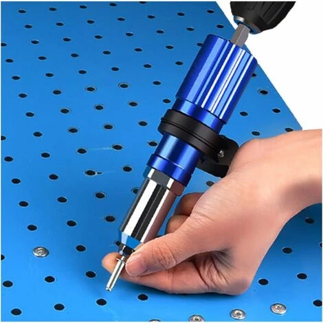 JOORRT Pistolet à Rivets électrique 2.44.8mm Rivet écrou Pistolet Adaptateur De Foret Outil De Rivetage écrou Tirer Rivet Outil 6 JOORRT Pistolet à Rivets électrique 2.44.8mm Rivet écrou Pistolet Adaptateur De Foret Outil De Rivetage écrou Tirer Rivet Outil – Image 4