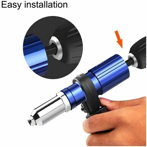 DECKON Pistolet à Rivets électrique 2.44.8mm Rivet écrou Pistolet Adaptateur De Foret Outil De Rivetage écrou Tirer Rivet Outil 5 DECKON Pistolet à Rivets électrique 2.44.8mm Rivet écrou Pistolet Adaptateur De Foret Outil De Rivetage écrou Tirer Rivet Outil – Image 3