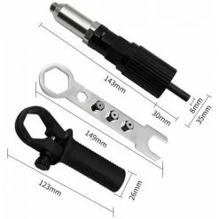 DECKON Pistolet A Rivets Electrique Adaptateur De Pistolet A Rivets A Tirer Pour Perceuse Electrique Machine A Riveter A Rivets Et Tete De Pistolet A Clous -cloueur et riveteuse Soldes 63700177 5