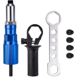 SLBRILLèRE Ensemble D'outils De Rivets électriques Ensemble D'outils De Rivetage Sans Fil Kit De Forage Adaptateur POP Insert Adaptateur D'écrou