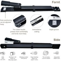 QERSTA Agrafeuse Longue Portée, Agrafeuse De Métaux Pour La Brochure Ou La Liaison De Livre Se Trouve Dans Les écoles Et Les Bureaux, Insérer Une Profondeur Allant Jusqu'à 30 Cm -cloueur et riveteuse Soldes 64096751 3
