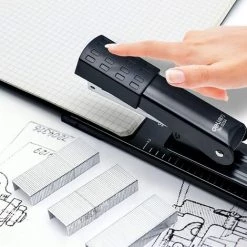 QERSTA Agrafeuse Longue Portée, Agrafeuse De Métaux Pour La Brochure Ou La Liaison De Livre Se Trouve Dans Les écoles Et Les Bureaux, Insérer Une Profondeur Allant Jusqu'à 30 Cm -cloueur et riveteuse Soldes 64096751 4