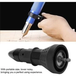 HAZEL Pistolet à Rivets électrique, Pistolet à Riveter Professionnel Perceuse électrique Sans Fil Adaptateur De Rivetage, Kit De Poseur D'écrou De Pistolet à Rivet Con?u Pour Les Rivets(Noir) 8 HAZEL Pistolet à Rivets électrique, Pistolet à Riveter Professionnel Perceuse électrique Sans Fil Adaptateur De Rivetage, Kit De Poseur D'écrou De Pistolet à Rivet Con?u Pour Les Rivets(Noir) -cloueur et riveteuse Soldes 64196337 2