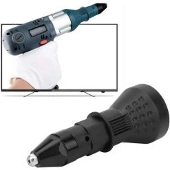 HAZEL Pistolet à Rivets électrique, Pistolet à Riveter Professionnel Perceuse électrique Sans Fil Adaptateur De Rivetage, Kit De Poseur D'écrou De Pistolet à Rivet Con?u Pour Les Rivets(Noir) 10 HAZEL Pistolet à Rivets électrique, Pistolet à Riveter Professionnel Perceuse électrique Sans Fil Adaptateur De Rivetage, Kit De Poseur D'écrou De Pistolet à Rivet Con?u Pour Les Rivets(Noir) -cloueur et riveteuse Soldes 64196337 4