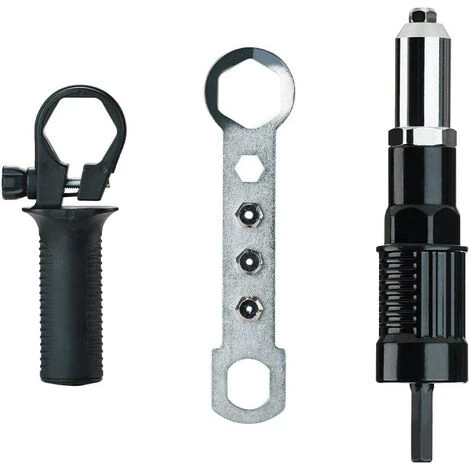 BENOBBY KIDS Adaptateur De Pistolet à Rivet Rivet Electrique Écrou à Main Professionnel Pour Perceuse Sans Fil, Ensemble D'insert D'adaptateur De Pistolet à écrou à Rivet Conversion De Foret En Outil à Main 3 BENOBBY KIDS Adaptateur De Pistolet à Rivet Rivet Electrique Écrou à Main Professionnel Pour Perceuse Sans Fil, Ensemble D'insert D'adaptateur De Pistolet à écrou à Rivet Conversion De Foret En Outil à Main