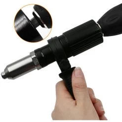 Adaptateur Riveteuse, Kit D'adaptateur De Pistolet à Riveter Pour Perceuse électrique Sans Fil, Pistolet à Riveter électrique Rivetage Outil——Adélala