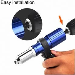 ENLENK Pistolet à Rivets électrique 2.44.8mm Rivet écrou Pistolet Adaptateur De Foret Outil De Rivetage écrou Tirer Rivet Outil -cloueur et riveteuse Soldes 67474397 3