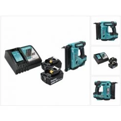 Makita DBN 500 RT Cloueur Sans Fil 18 V - 15 - 50 Mm + 2x Batteries 5,0 Ah + Chargeur