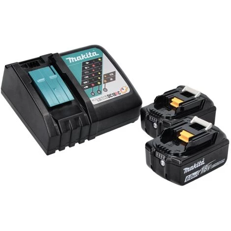 Makita DBN 500 RGJ Cloueur Sans Fil 18 V - 15-50 Mm + 2x Batteries 6,0 Ah + Chargeur + MakPac 7 Makita DBN 500 RGJ Cloueur Sans Fil 18 V - 15-50 Mm + 2x Batteries 6,0 Ah + Chargeur + MakPac – Image 5