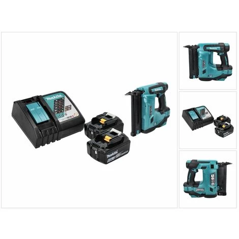 Makita DBN 500 RG Cloueuse Sans Fil, 15-50 Mm, 18 V + 2x Batteries 6,0 Ah + Chargeur 3 Makita DBN 500 RG Cloueuse Sans Fil, 15-50 Mm, 18 V + 2x Batteries 6,0 Ah + Chargeur