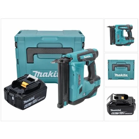 Makita DBN 500 G1J Cloueur Sans Fil 18 V - 15-50 Mm + 1x Batterie 6,0 Ah + Makpac - Sans Chargeur 3 Makita DBN 500 G1J Cloueur Sans Fil 18 V - 15-50 Mm + 1x Batterie 6,0 Ah + Makpac - Sans Chargeur